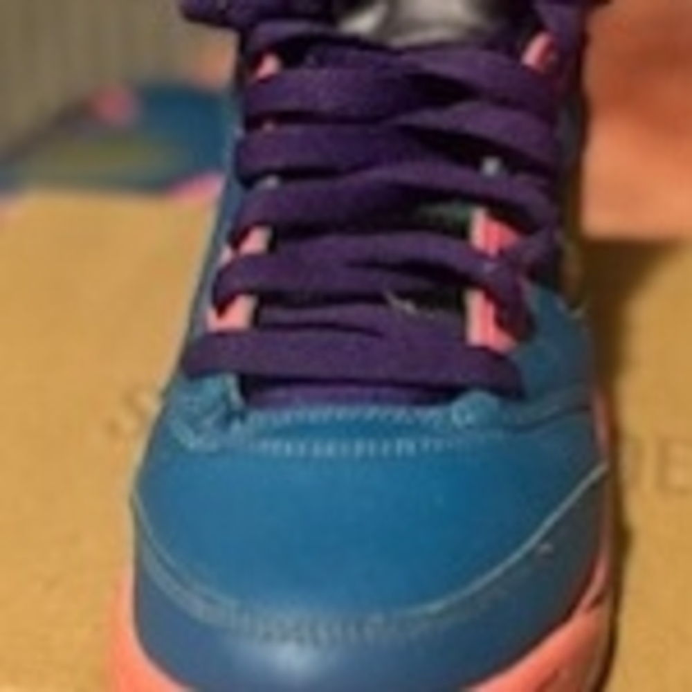 Colorful Sneakers with Purple and Pink Accents